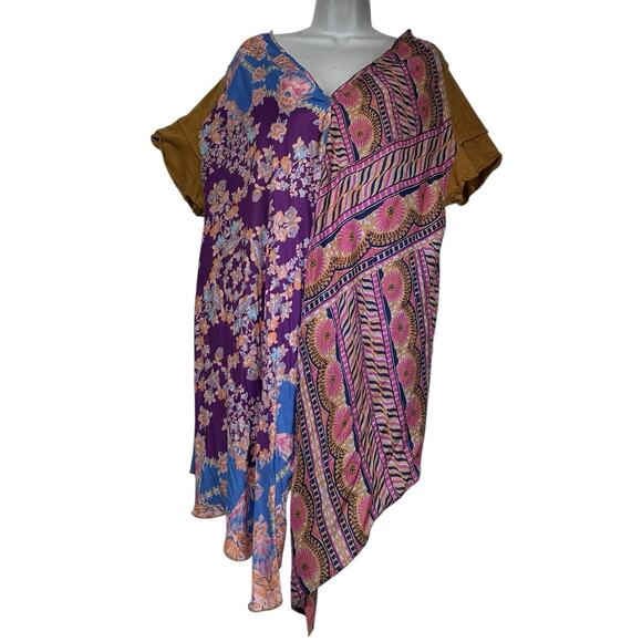 Free People Pick Your Scarf Linen Blend Tunic Top Size M - Picture 3 of 12